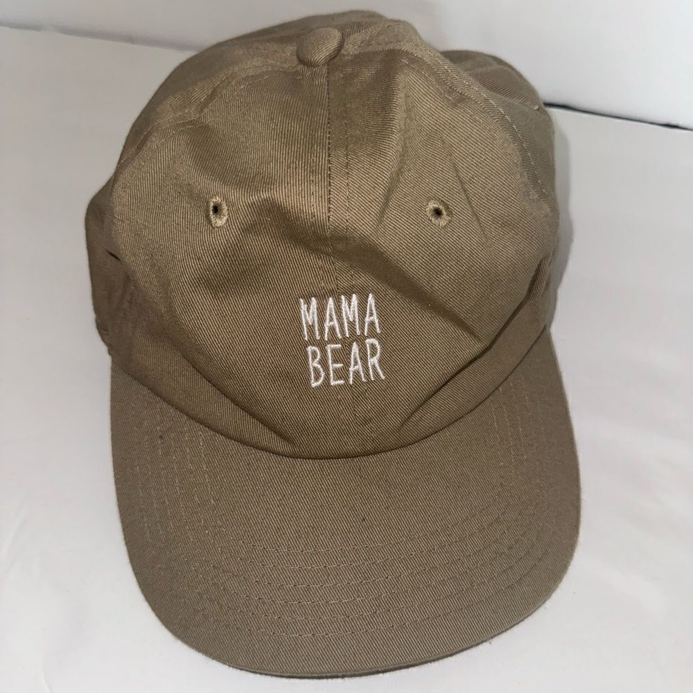 MAMA BEAR Tan Baseball Hat